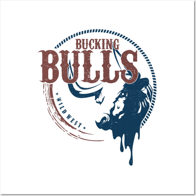 Bucking Bulls Wall Art by Insomnia_Project